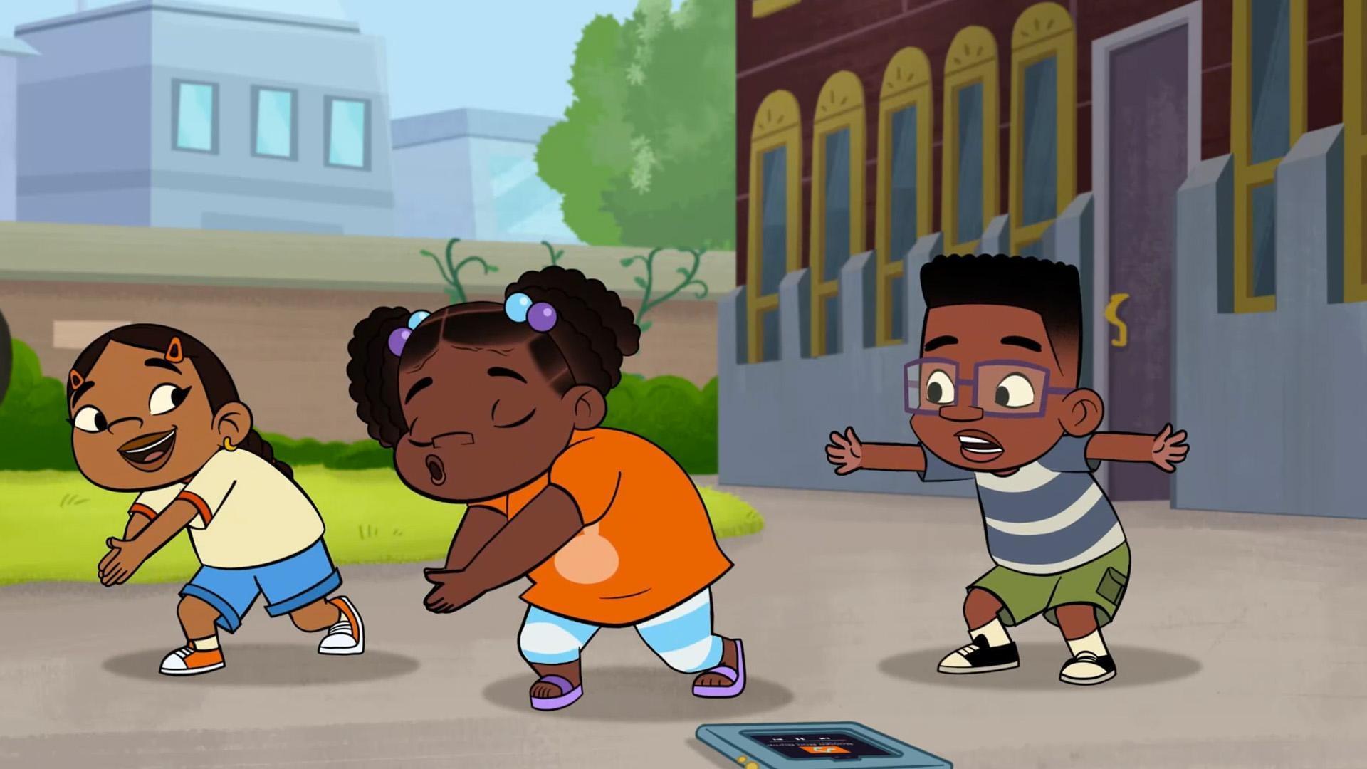 Phoebe and Lupe create a video to help Jay learn the dance for Grandma Annie's birthday