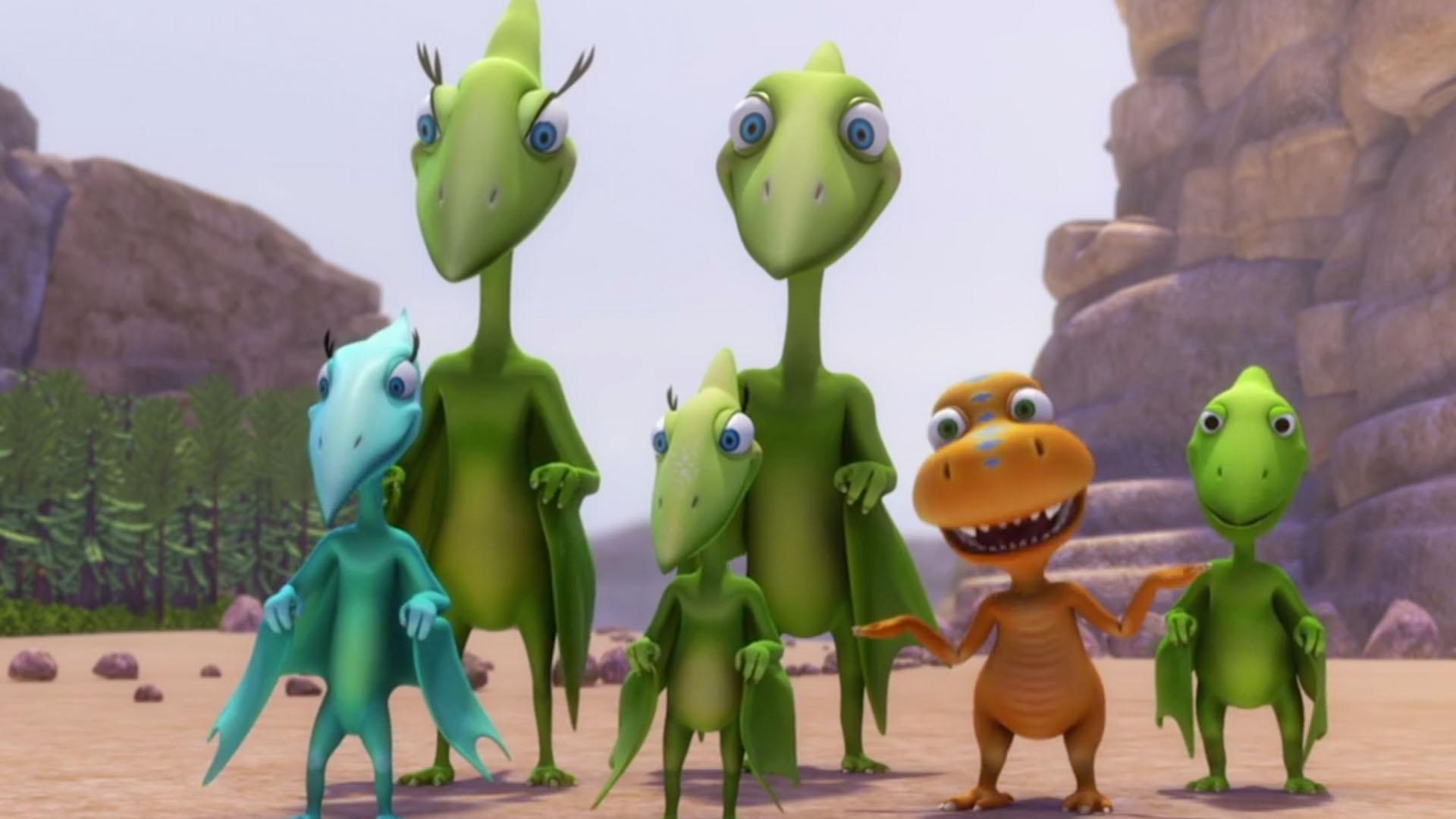 It's the "Classic in the Jurassic" race! / The family visits King Cryolophosaurus.