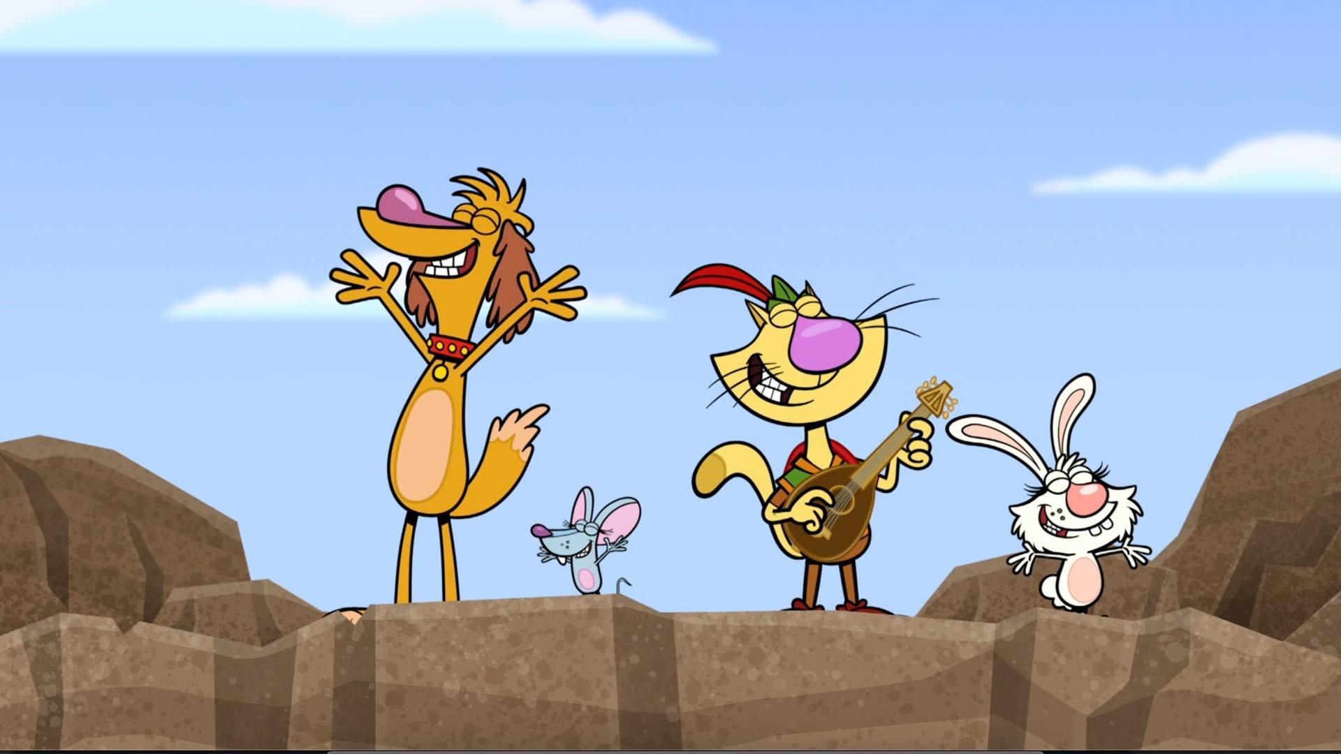 Nature Cat and his pals sing about their new movie special.