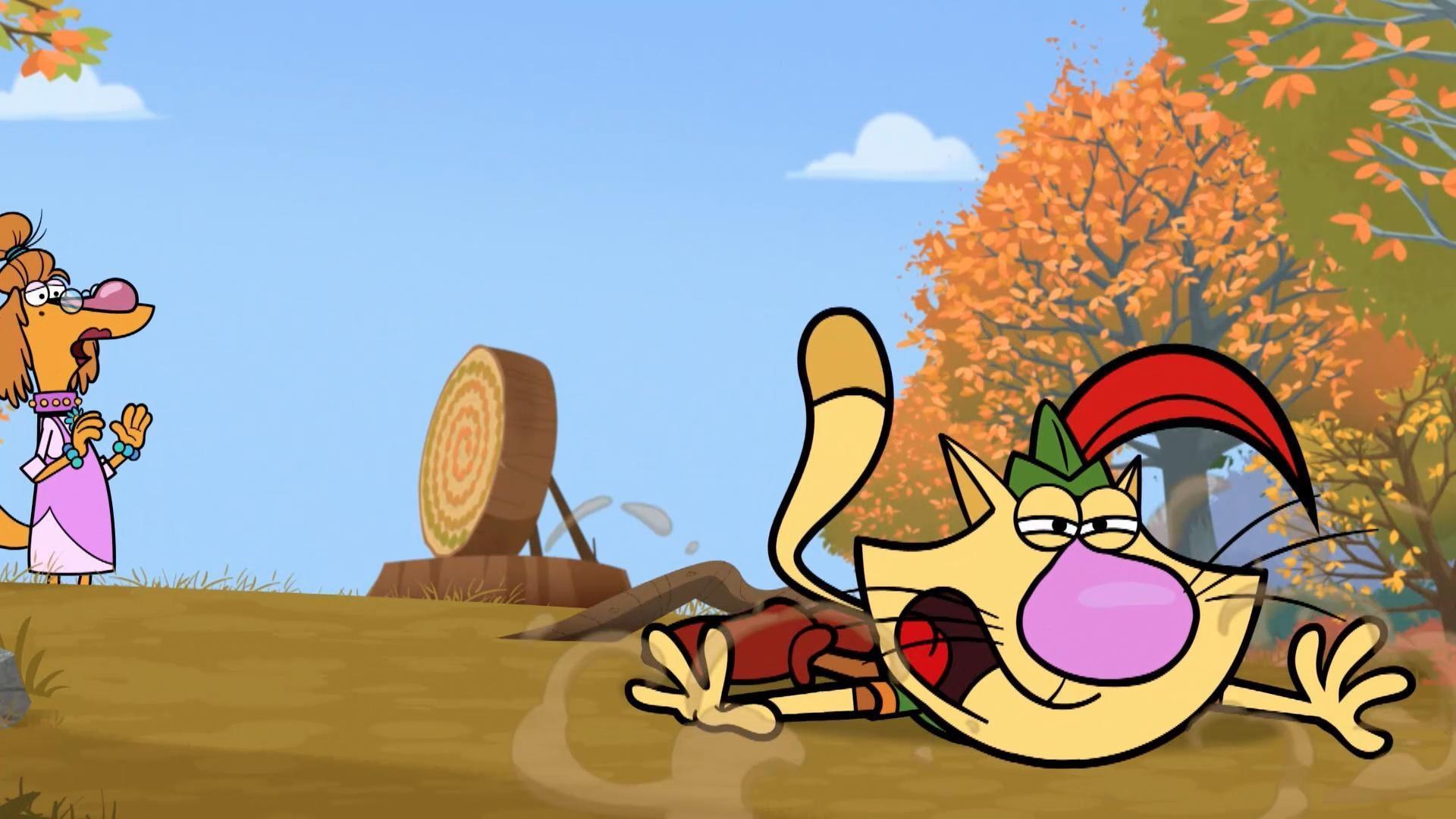 Nature Cat is having trouble finding inspiration for his nature art.