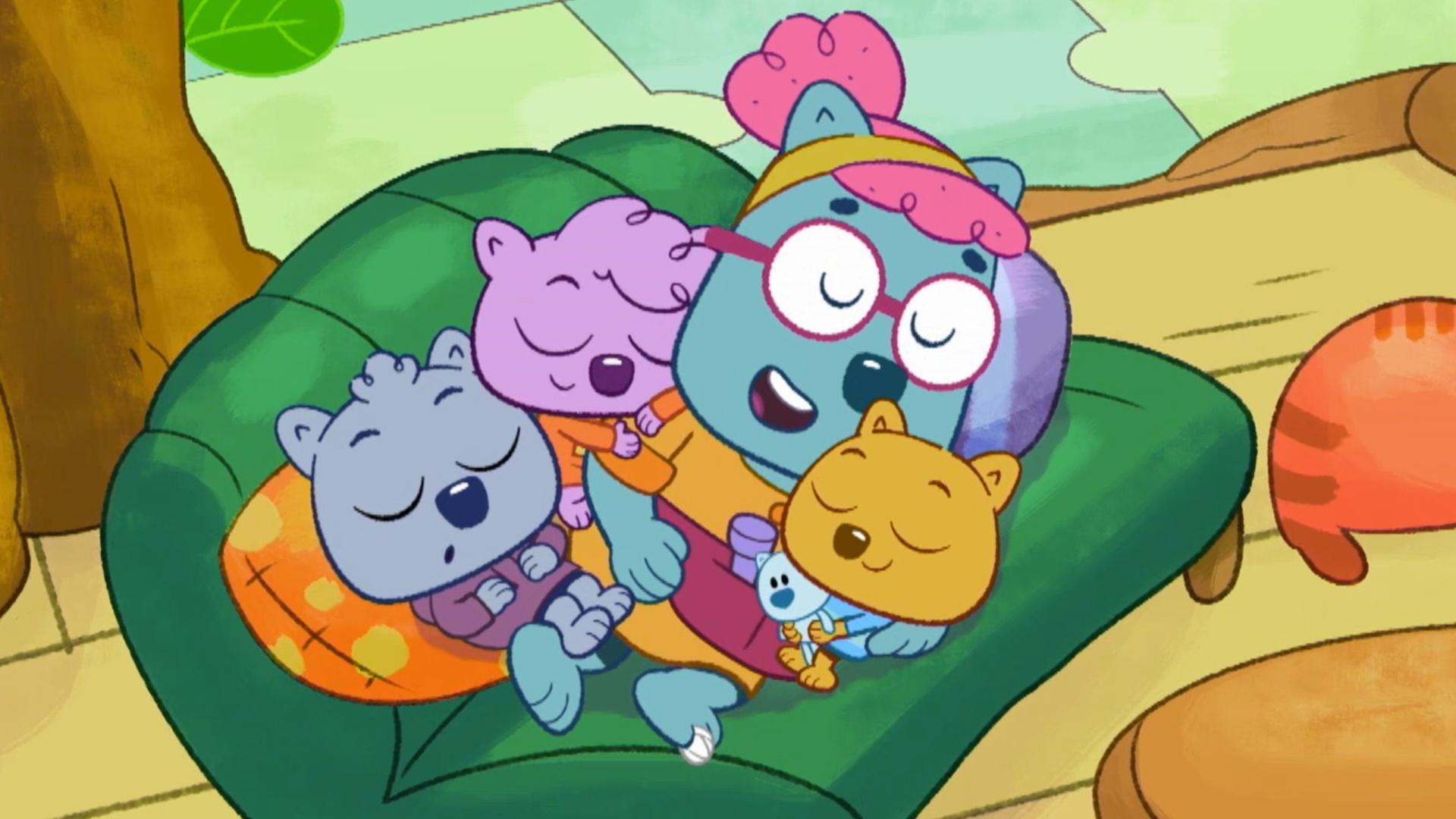 The Wombats tackle cleaning up a big mess. / The Wombats design a new hat for Ellie.