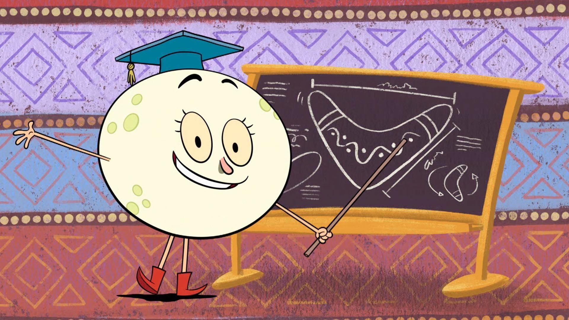 Carmen participates in a boomerang competition. / The kids visit the Sydney Opera house.