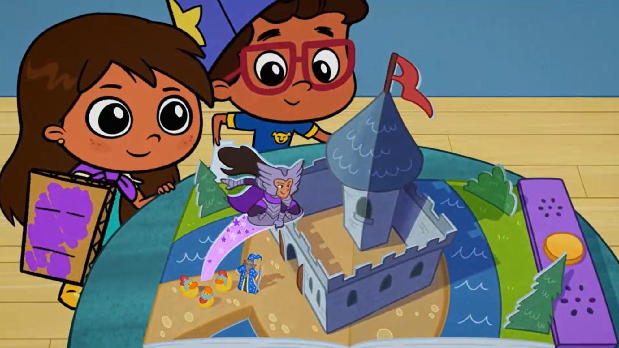 Rosie discovers a new language. / Rosie tries to form a club with her friends.