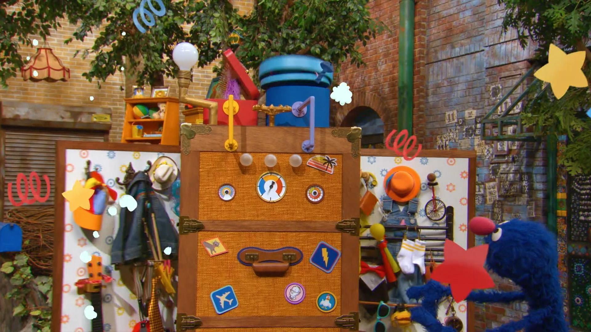 Grover's friends explain that he can ask how to help when he notices Elmo's feeling sad.