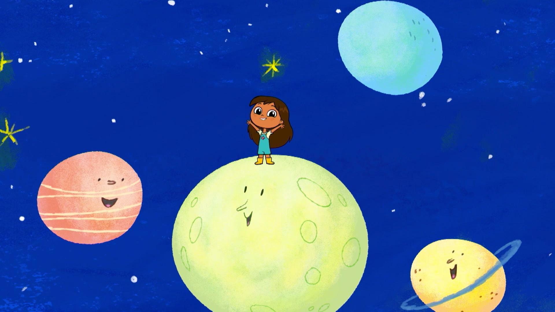 Rosie acts as a Super Kid for her nighttime job. / Rosie figures out her job for the play.