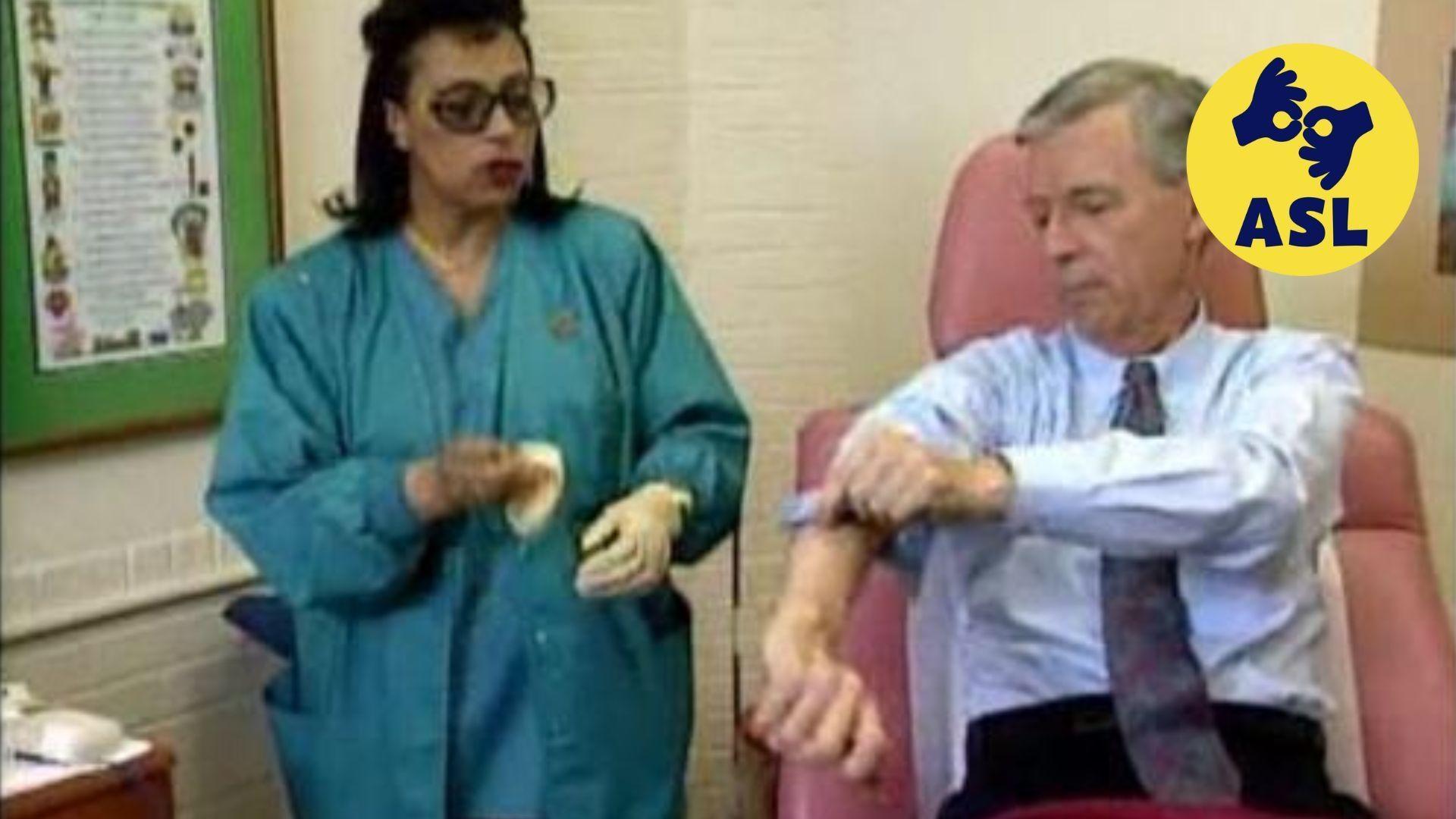 Mister Rogers Gets a Shot.
