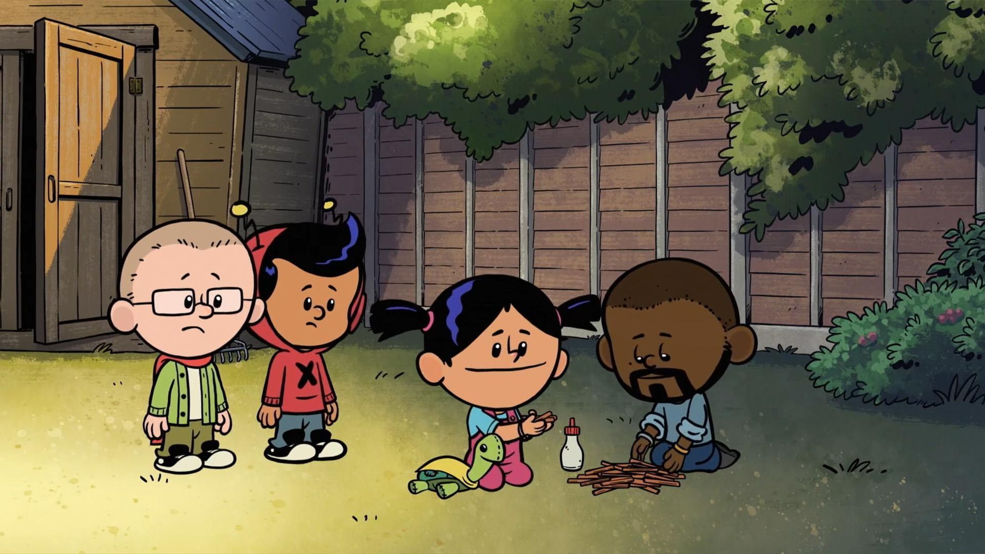 Willard Wigan shows Yadina that slowing down can help her work carefully.