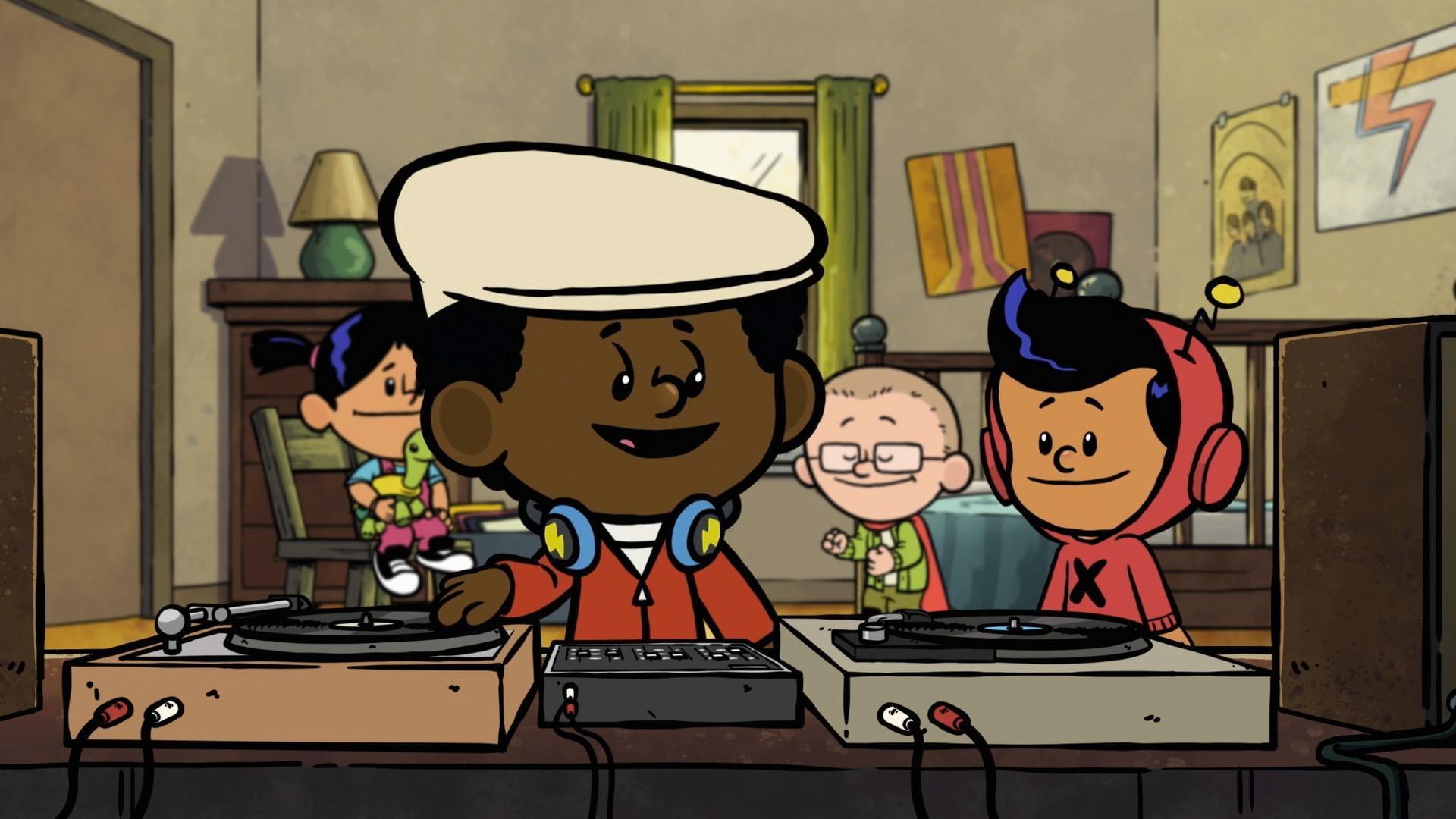 Grandmaster Flash shows Xavier that to create new music he needs to experiment!