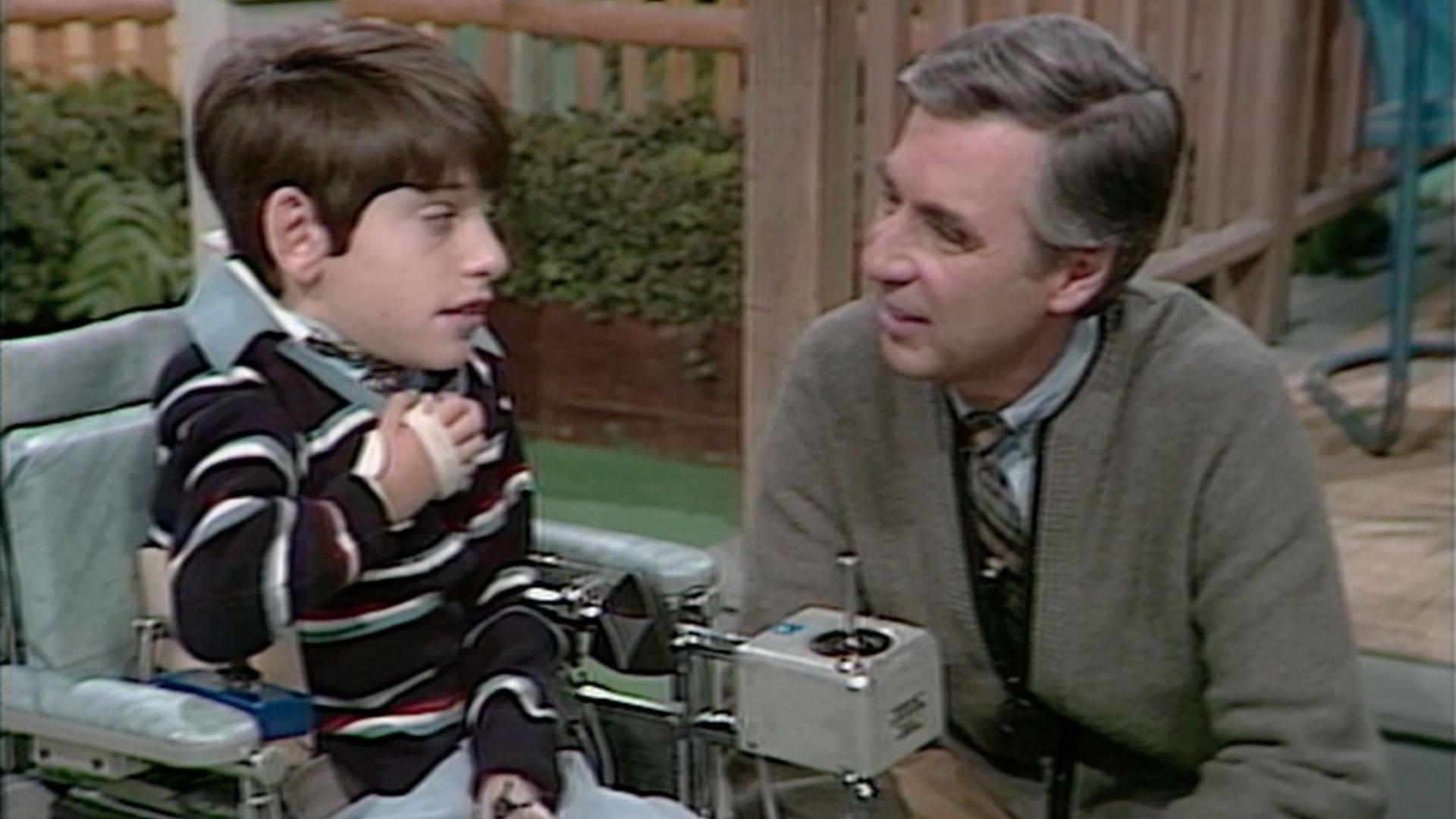 A visit with Jeff Erlanger, a young boy who uses an electric wheelchair.