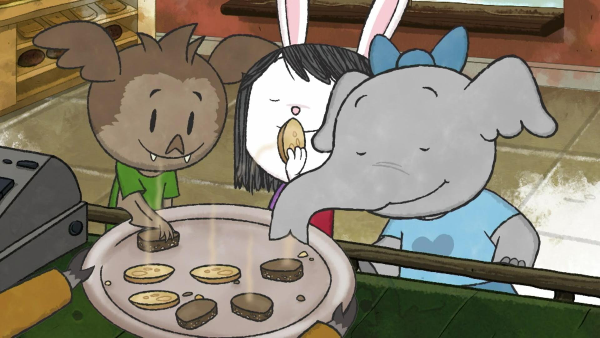 The kids learn about smells. /Elinor teaches Camilla Dromedary how colorful Nature can be.