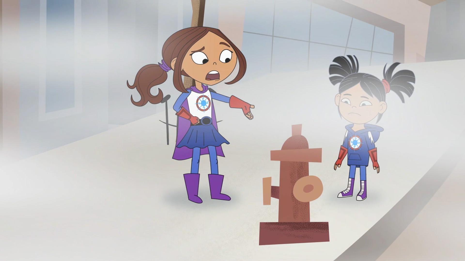 Benny and AJ get stuck in Benny's Bubbles on a very foggy day.