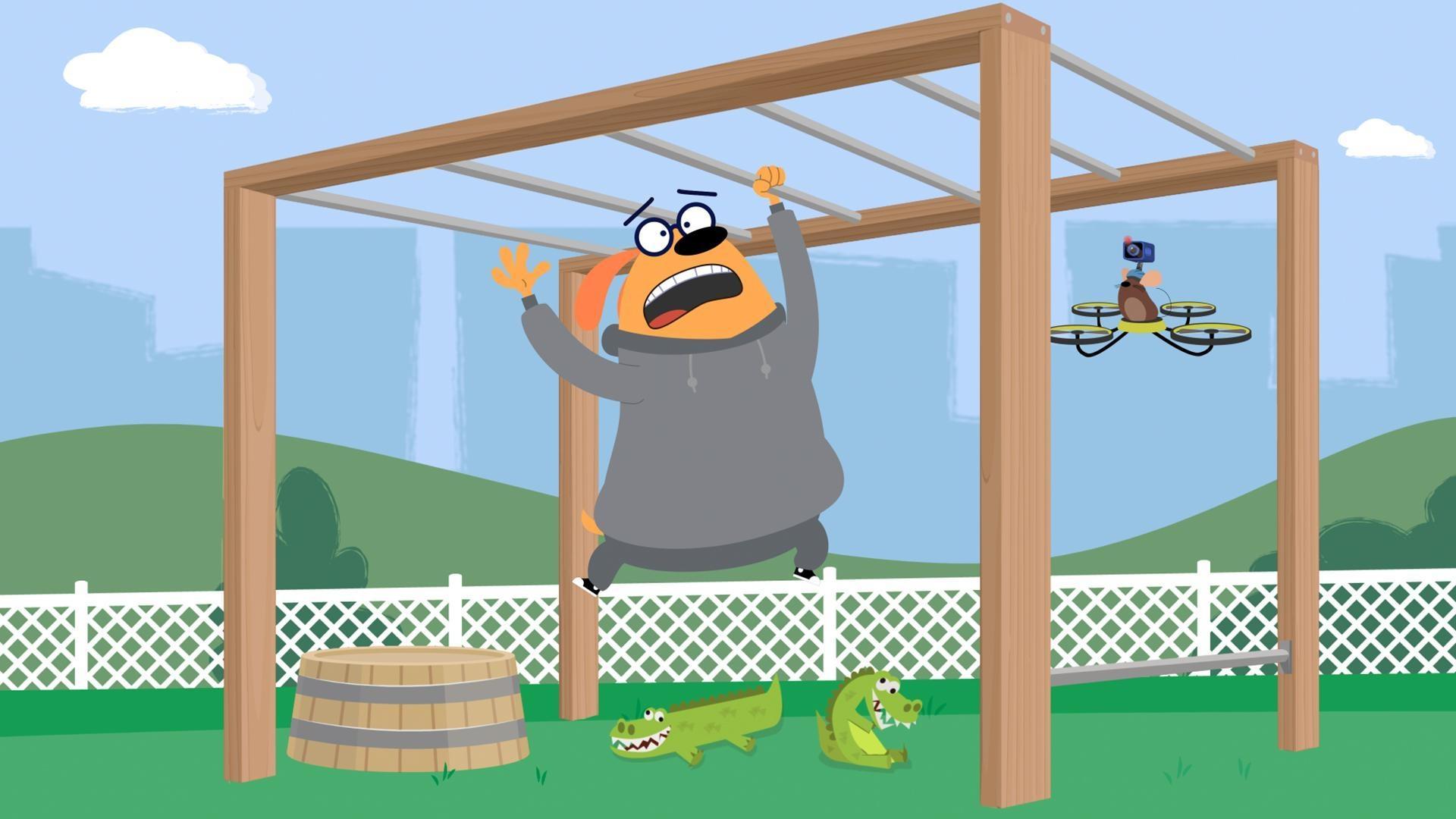 Ruff knows entertaining a bored hamster is simple—just build an obstacle course!