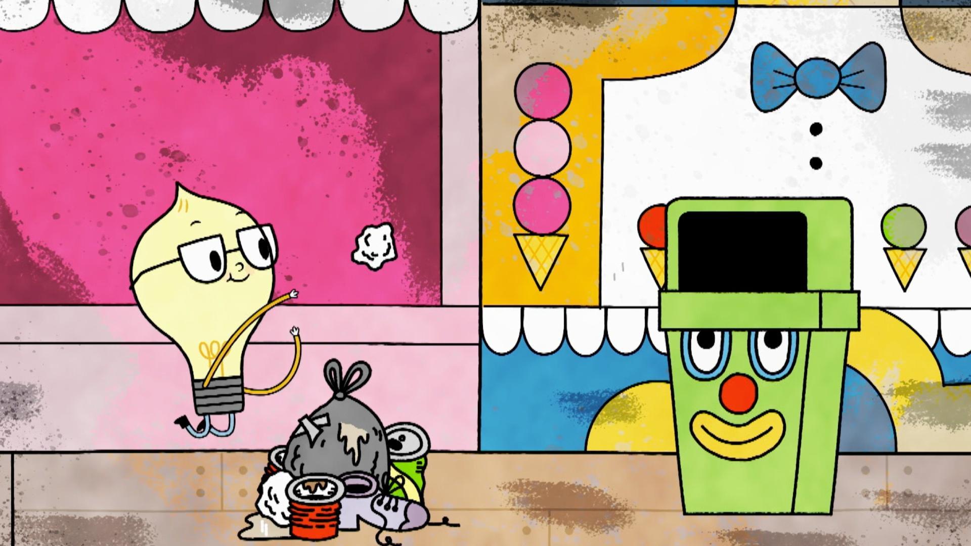 Watt and Windy go to Circus Beach, where they help clean up and restore the boardwalk.