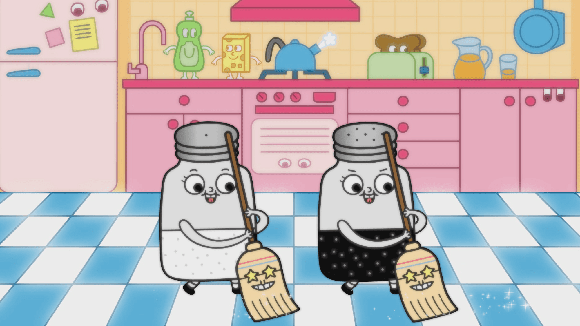 Sally and Piper suggest ways to help others through a series of fun and silly dances.