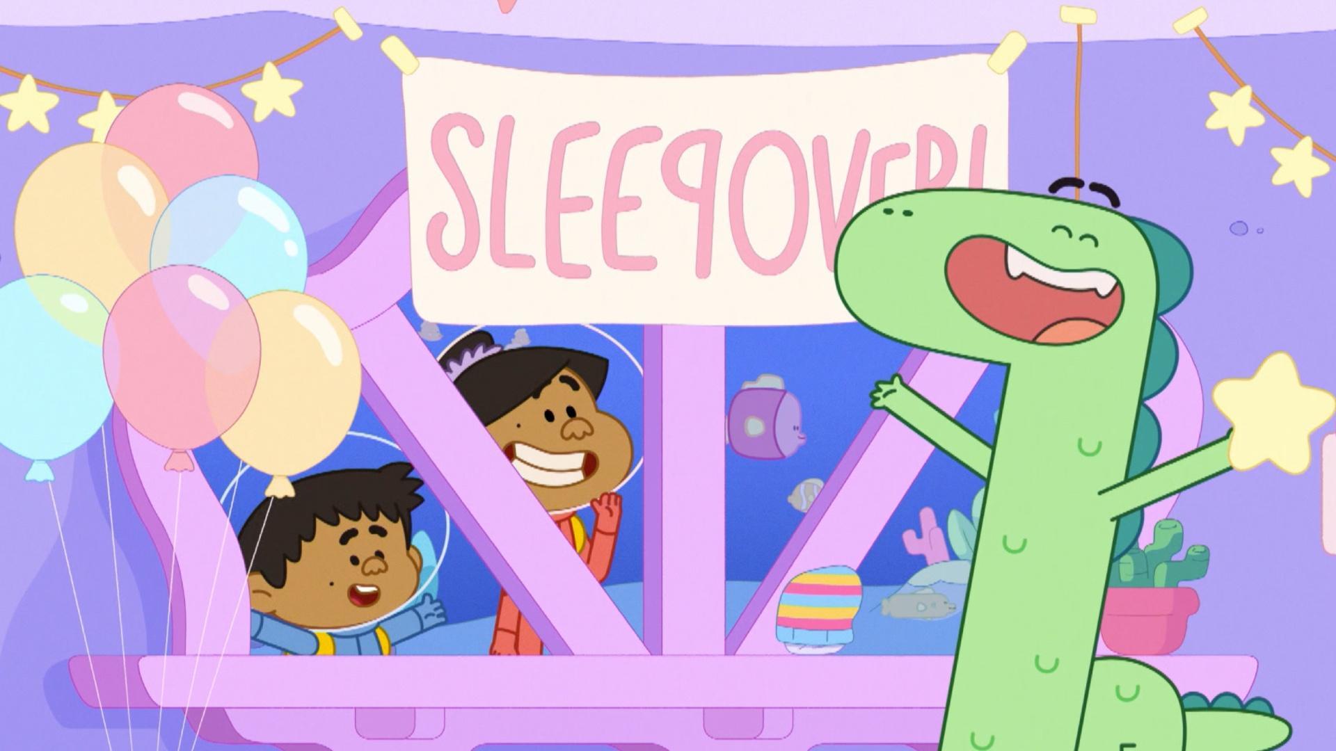 Ben and Jelly arrive for a sleepover at Pogo’s. There's plenty to do, but nowhere to sleep
