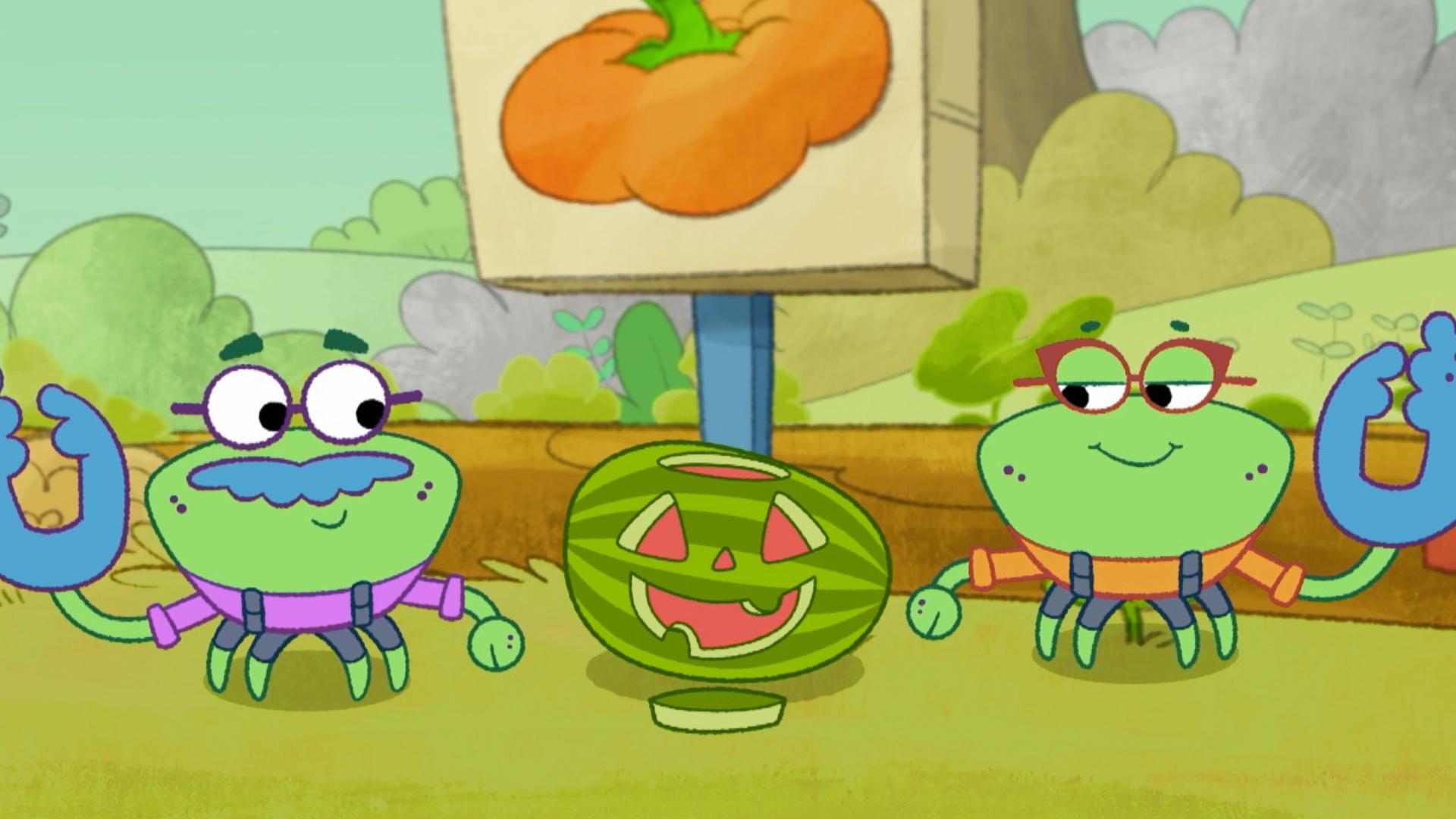 The Wombats create a summer Halloween. / The Wombats build a giant snow globe for Zeke.