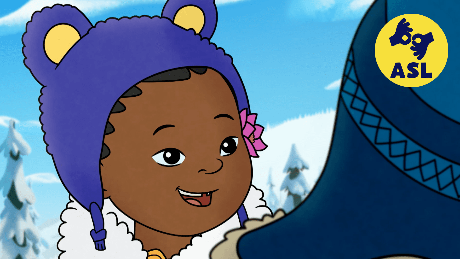 Grandpa Nat and Nina watch a volcano erupt. / It’s winter solstice and Trini’s birthday.