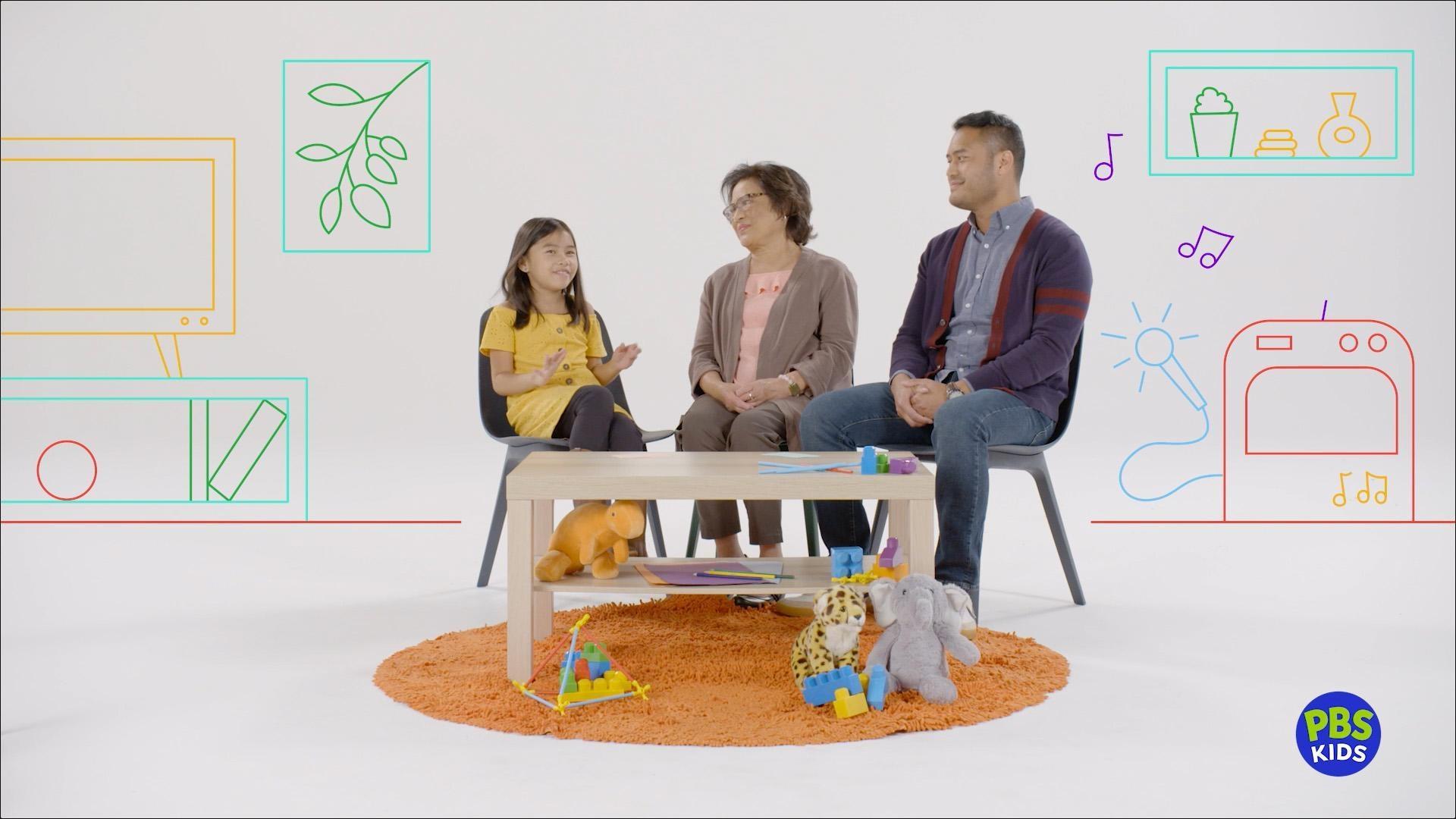 Children and parents celebrate the things that make each of their families unique.