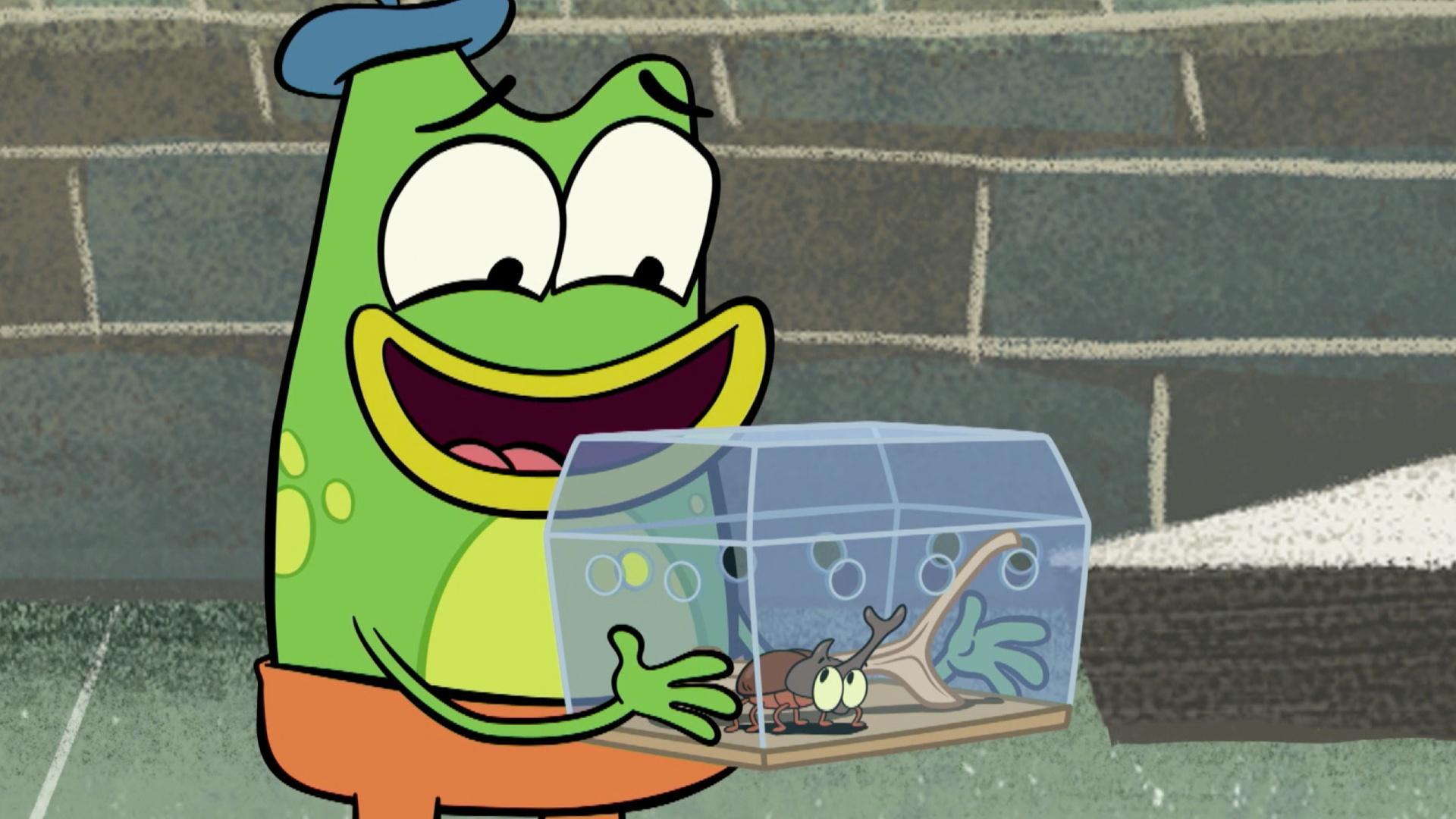 In Tokyo, Andy helps a lost pet./Andy wants super robot powers.