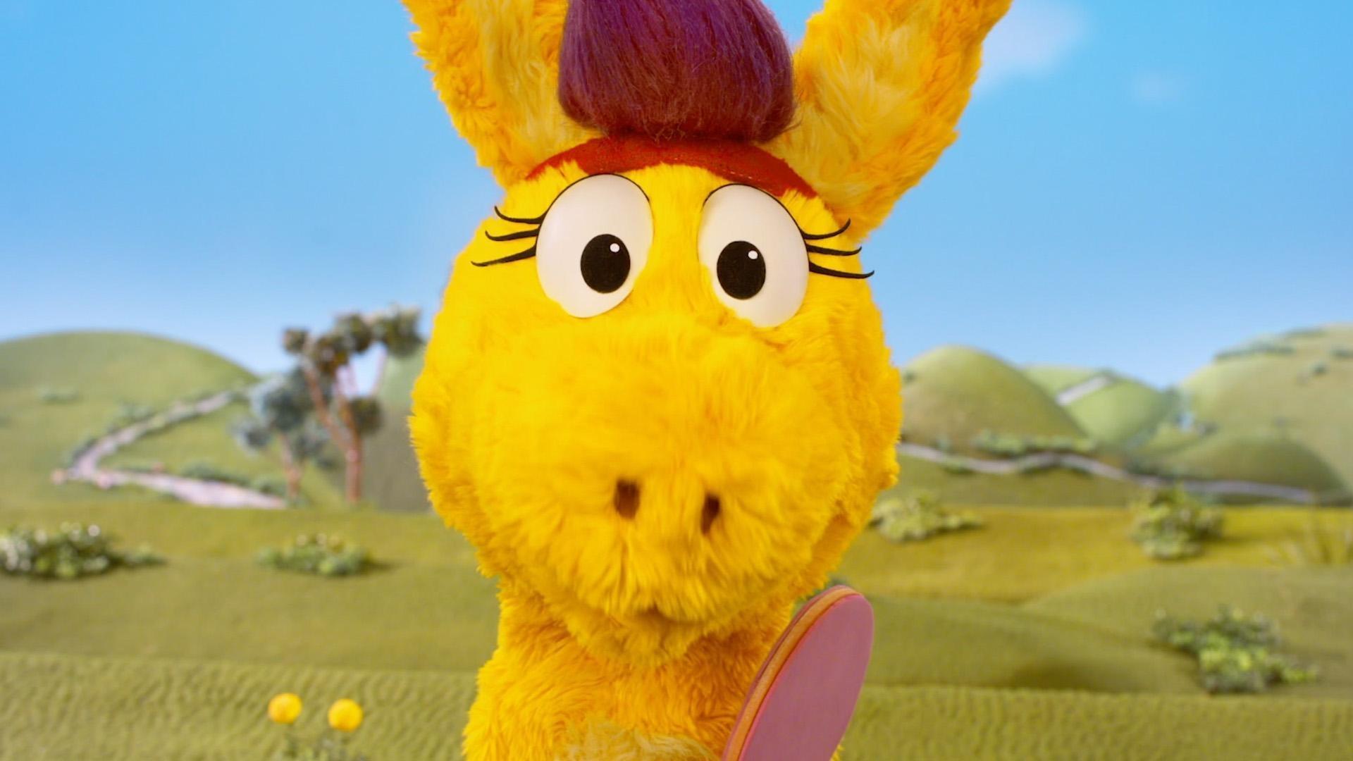 Gameshow Gator asks Donkey to host for the day./Donkey joins the Balance Ball team.