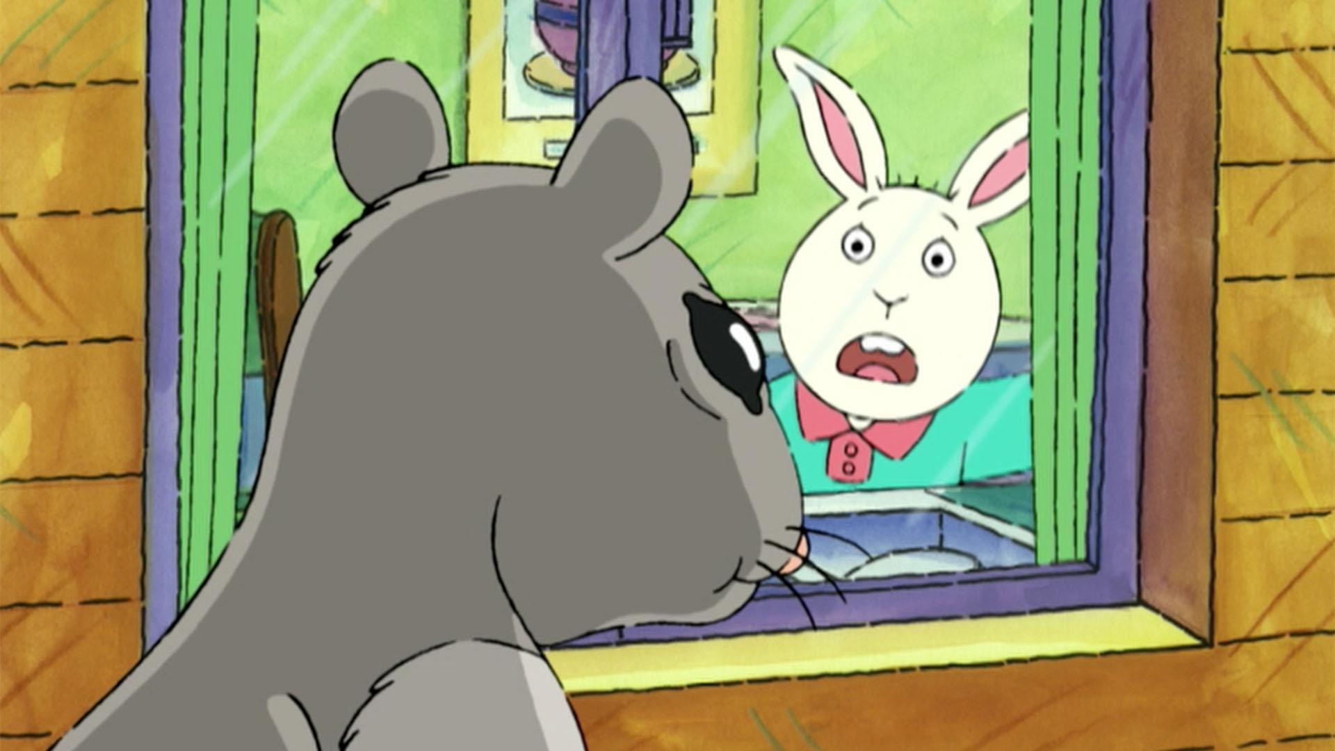 A horror movie about squirrels scares Arthur./Fern seeks advice from a famous author.