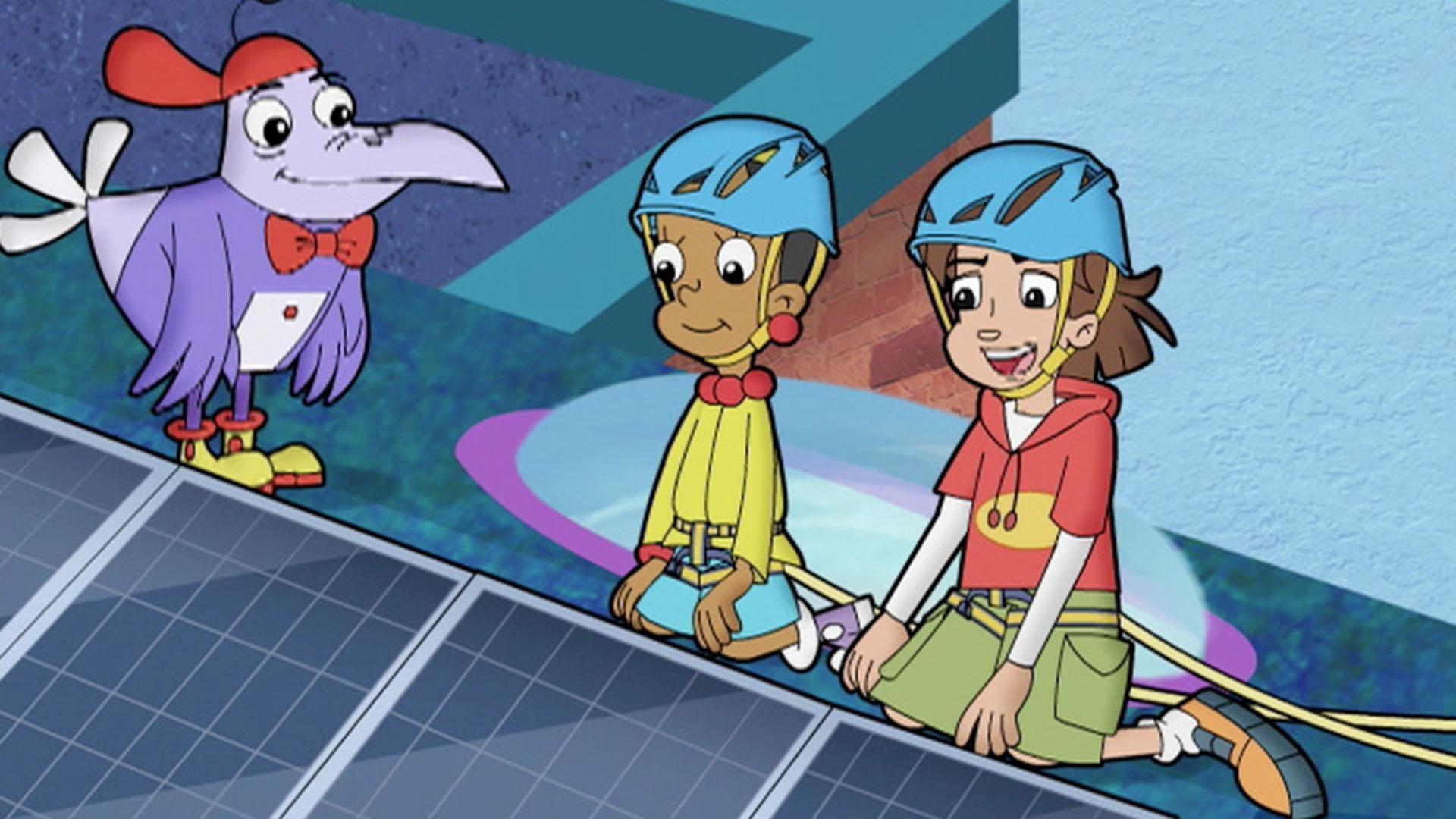 The CyberSquad and Digit must restore power to the skate park before a nighttime event.