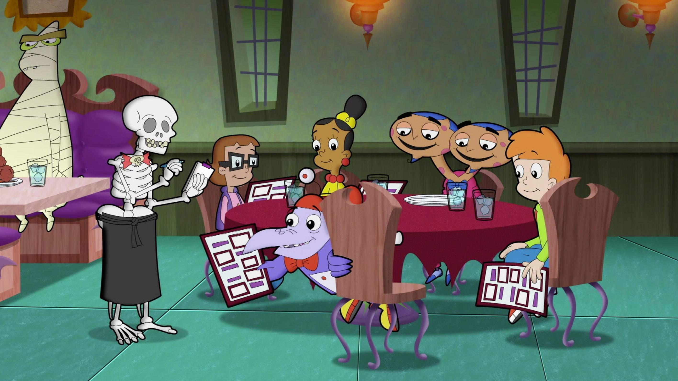 The CyberSquad discovers a popular new restaurant is serving unhealthy food.