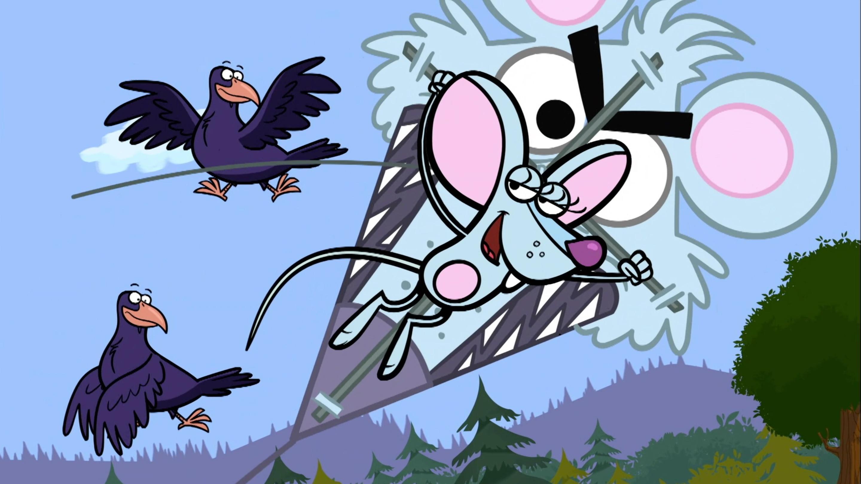 Nature Cat and his pals are enjoying a windy day by flying kites in the park.