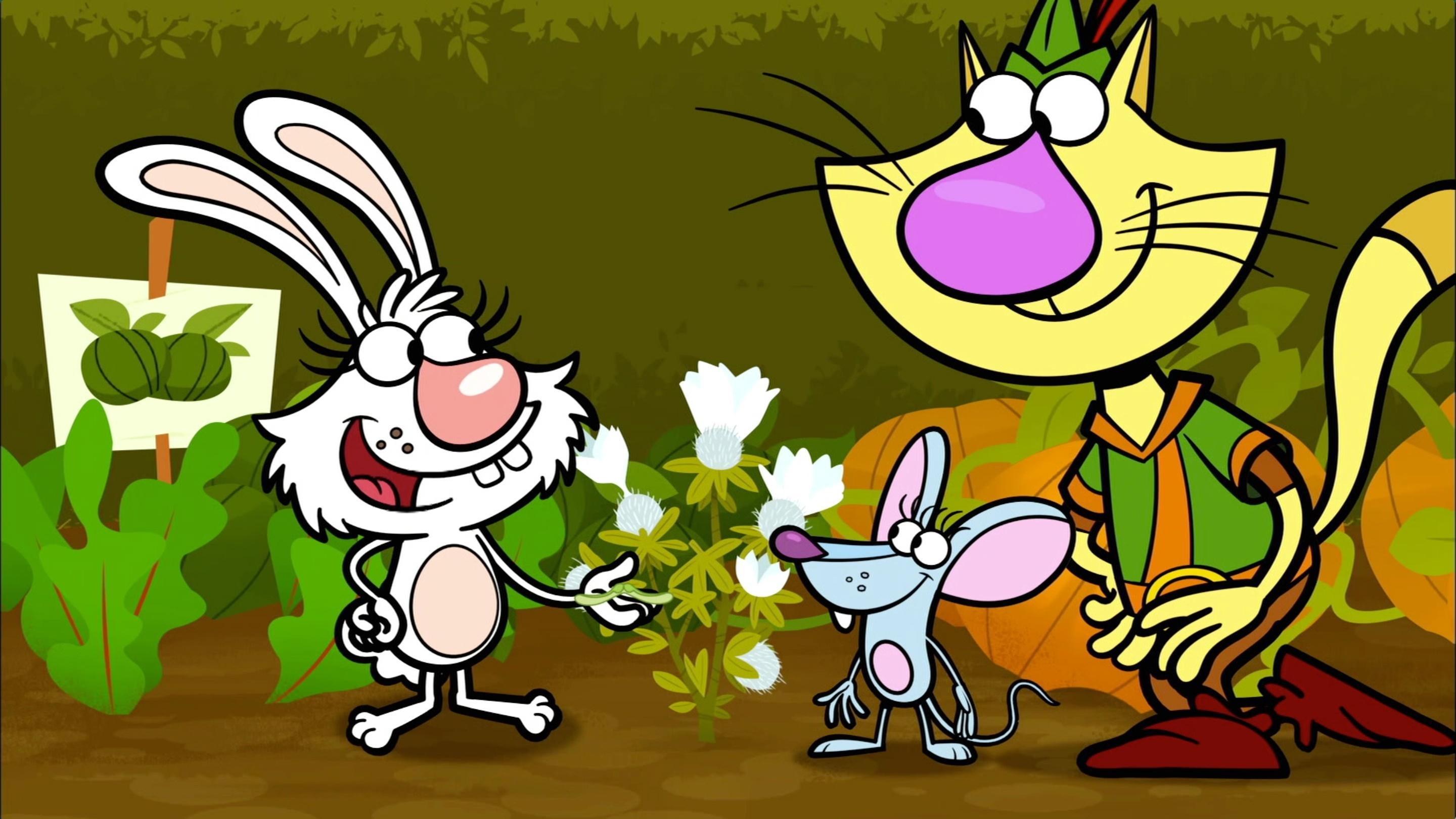 The gang discovers a new flower in Daisy's garden.