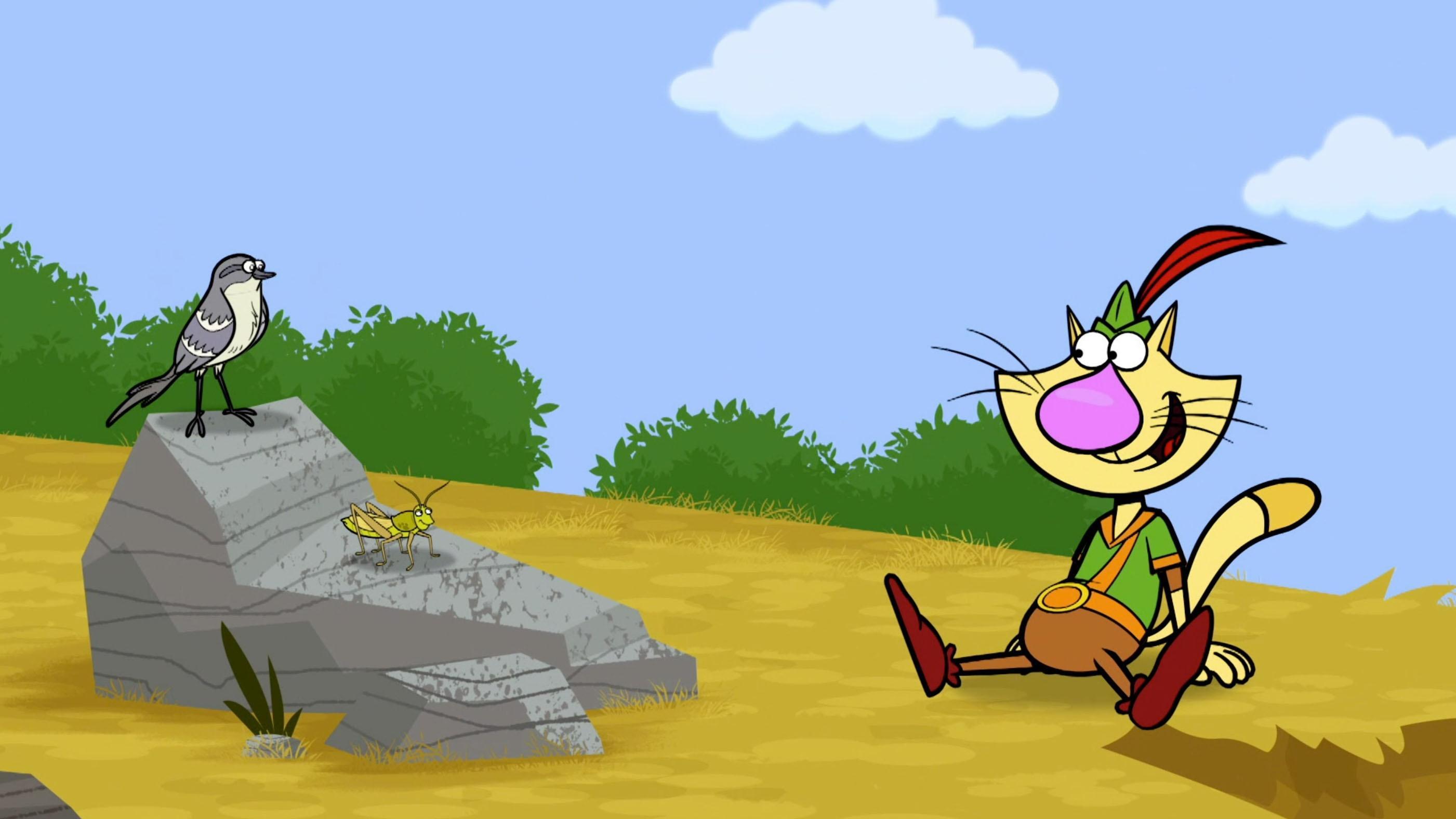 While searching for Hal's grasshopper pal, Dustin Hopman, the gang meets a Mockingbird.