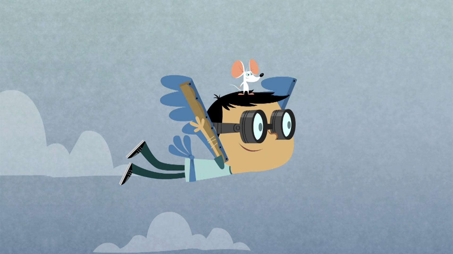 Coco asks for a "manzana," but a confused Noah builds his own wings to catch a bird.