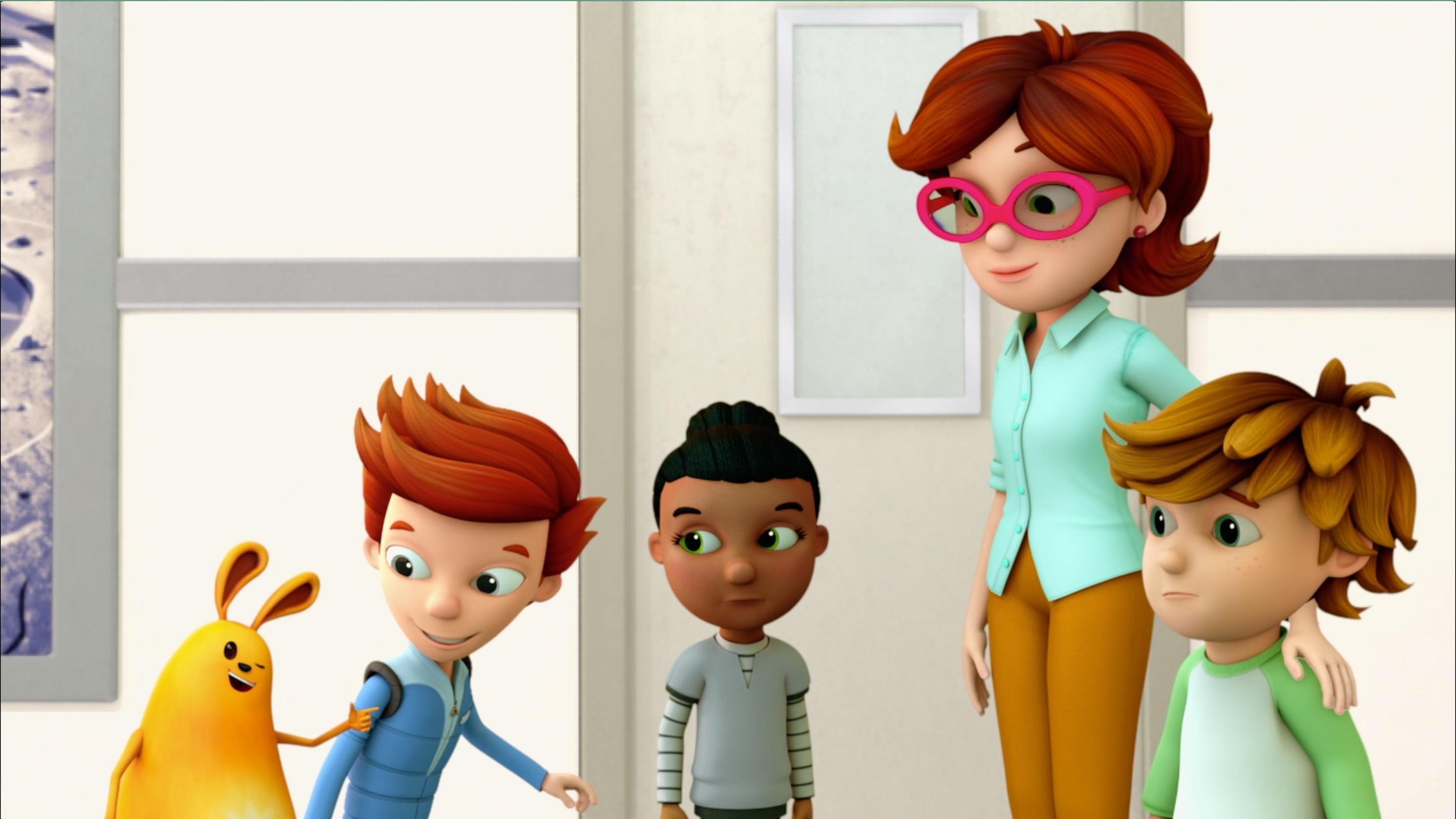 Mindy learns more about moons. /Jet meets Sean's mom, a scientist at the Deep Space Array.