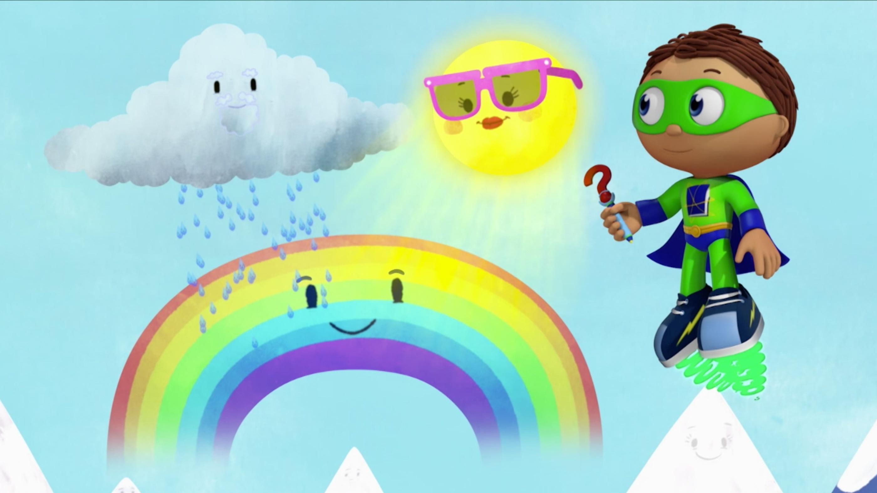 Pig and Princess can't find any rainbows.