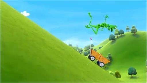 Pig builds something to help him win the race.