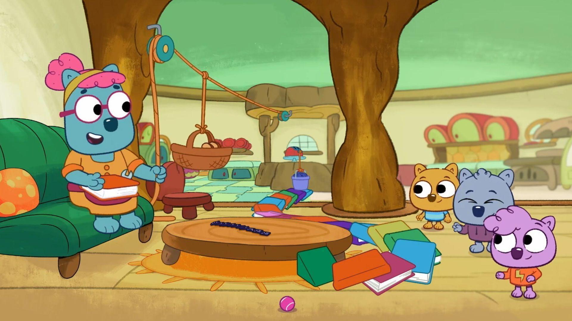 The Wombats build a Cause and Effect machine./Super’s best friend Chanáa pays a visit.