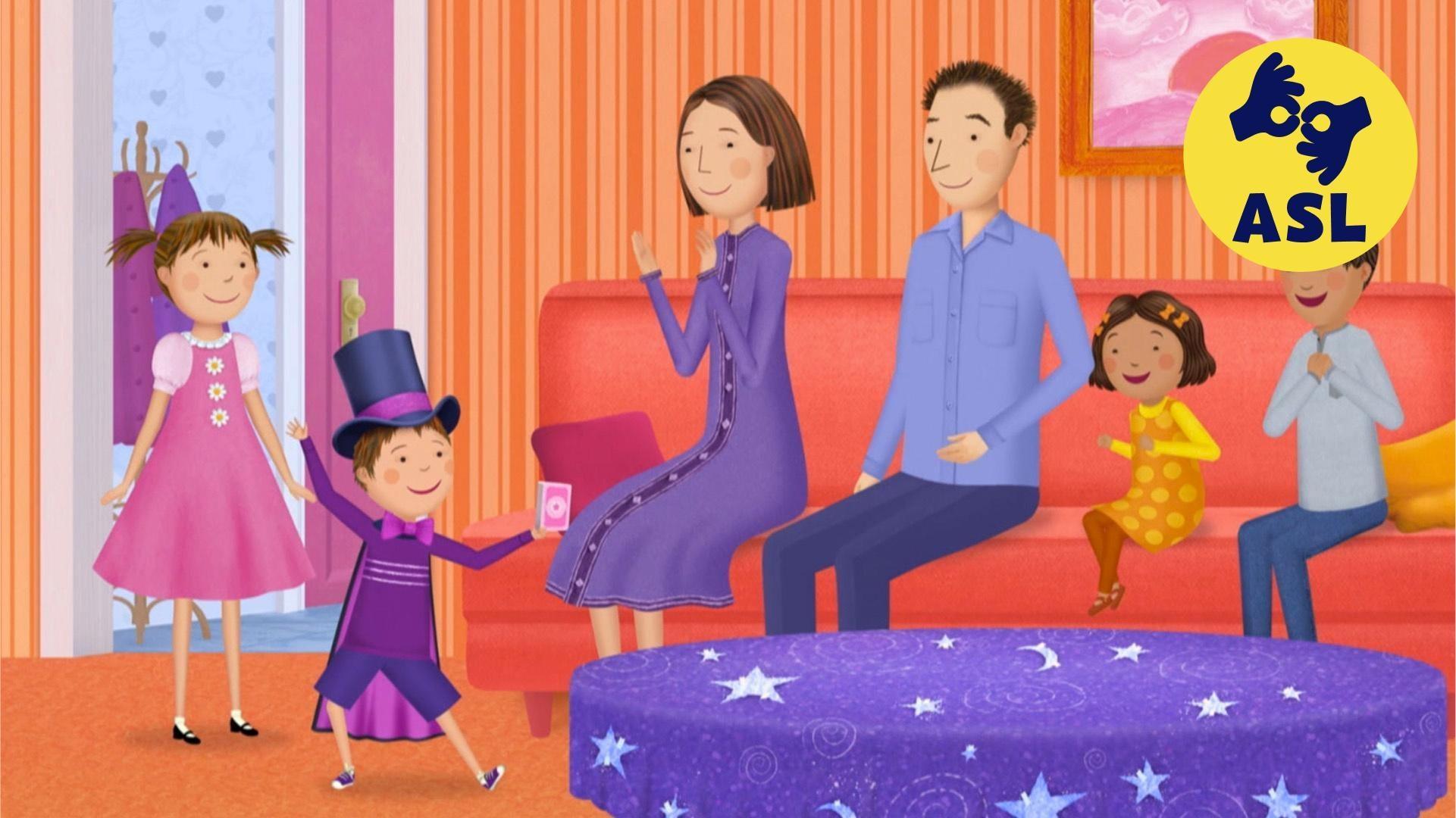 Peter wants to become a great magician. / Pinkalicious and Peter are too excited to sleep.