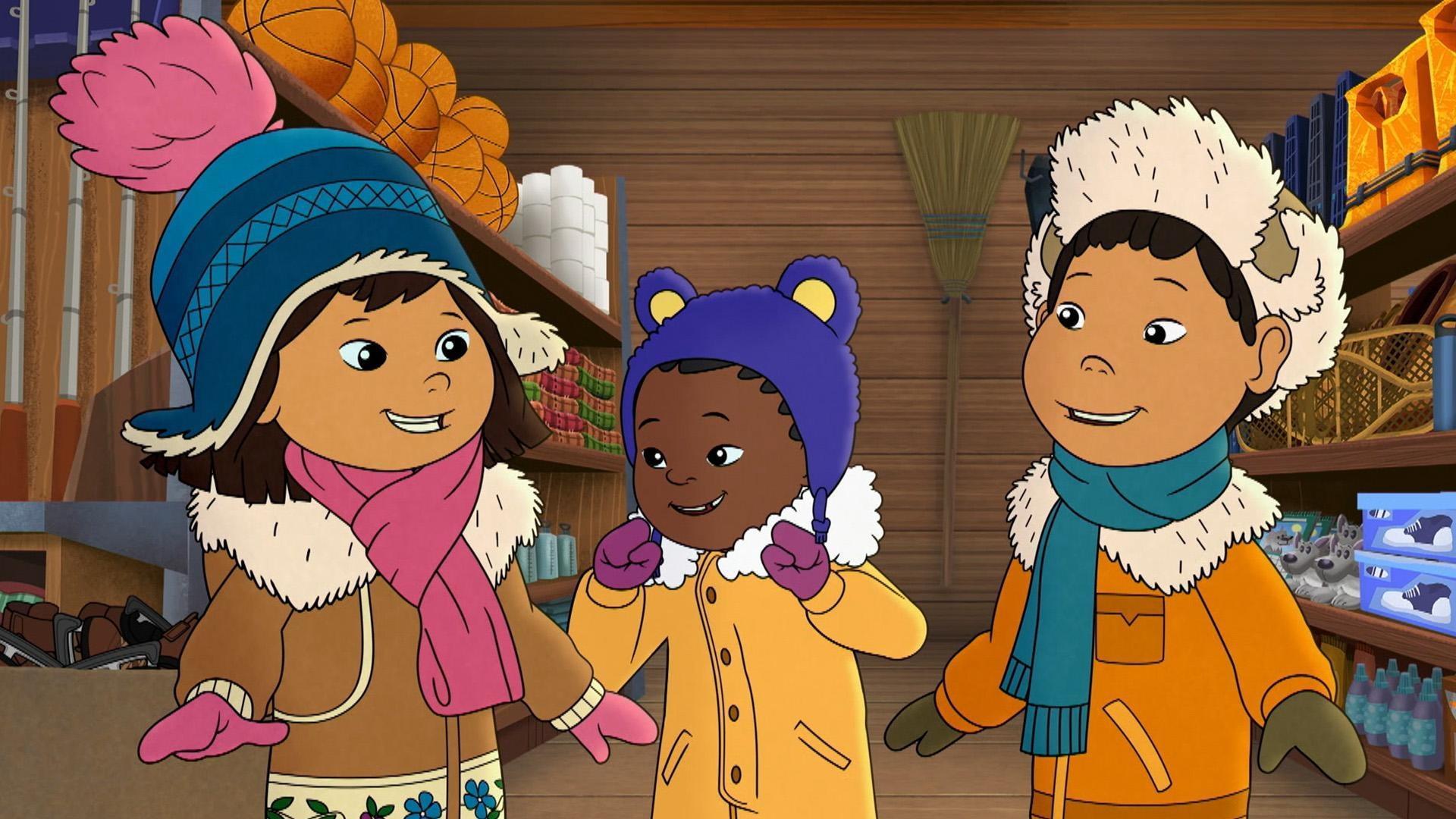 Molly and Trini are on a quest for fireweed./It’s Trini’s first River Skate!